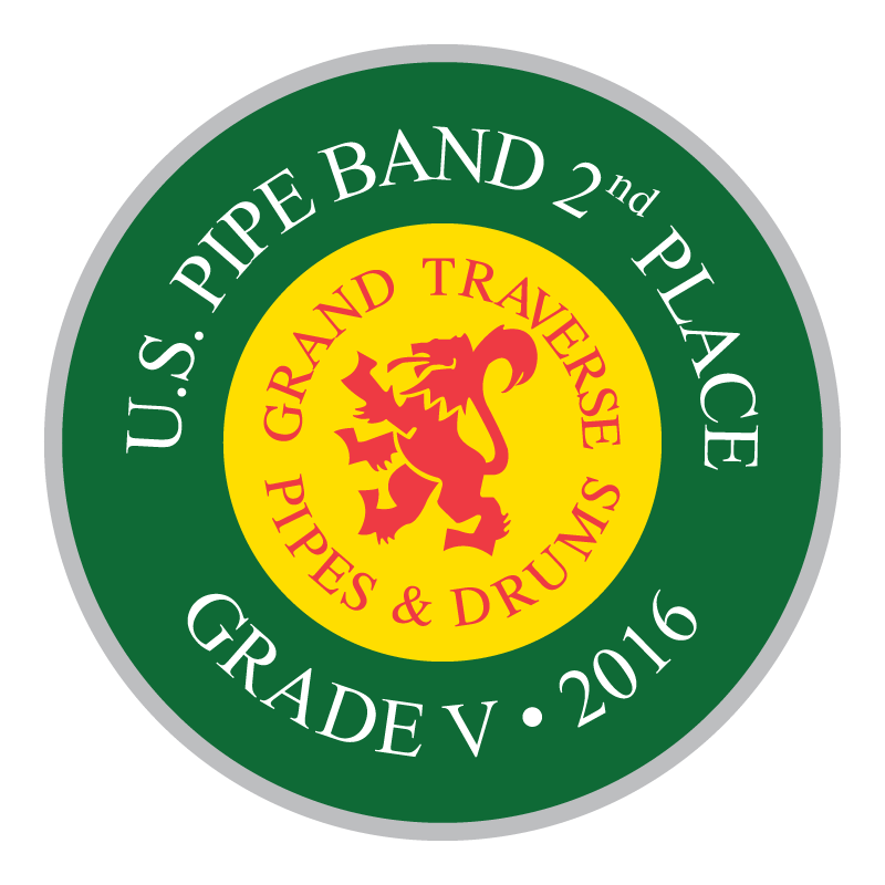Grand Traverse Pipes & Drums US Pipe Band Open 2nd Place 2016